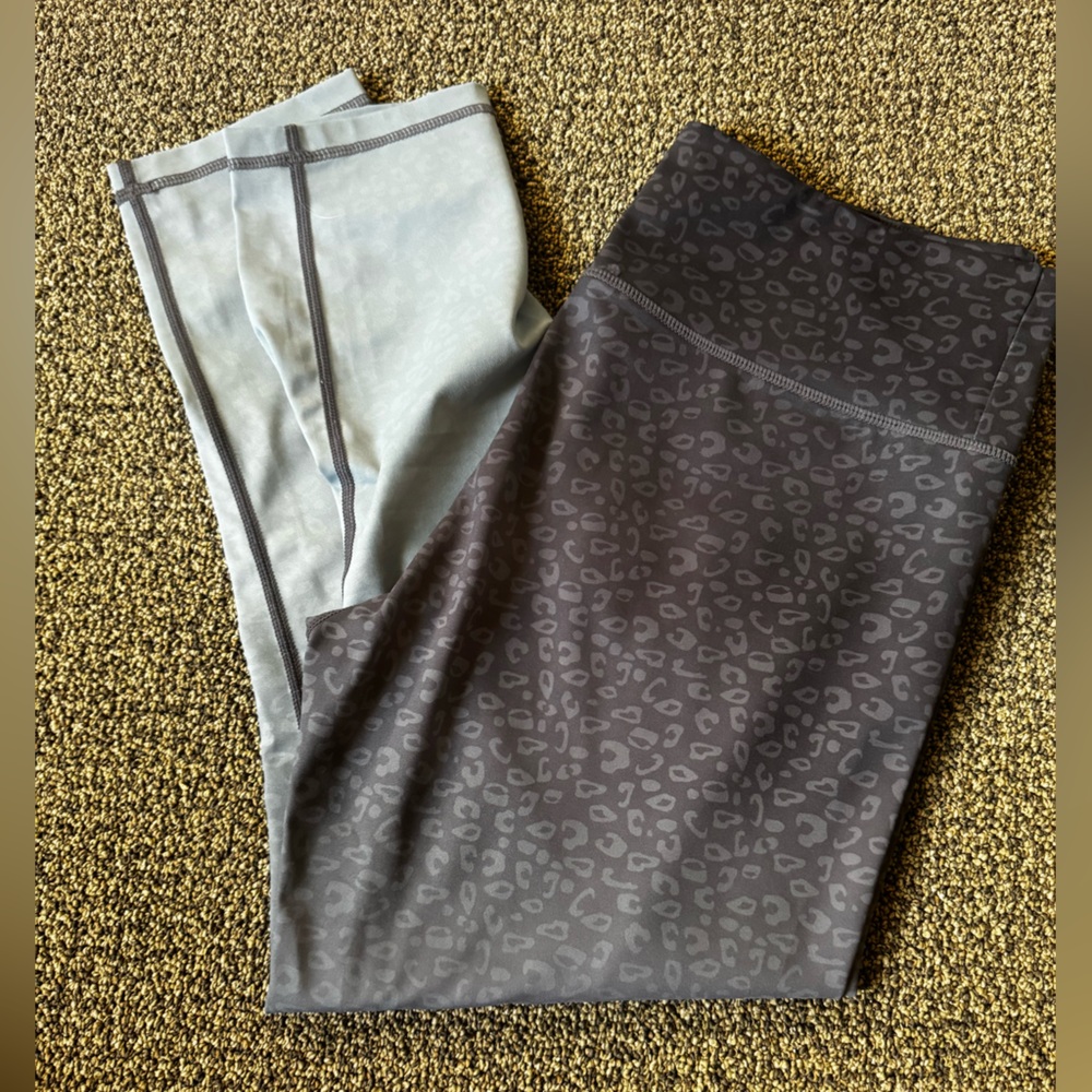 ZYIA Charcoal Leopard Print Leggings
